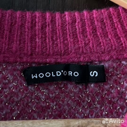 Свитер розовый в сердечко Woold'oro wooldoro S