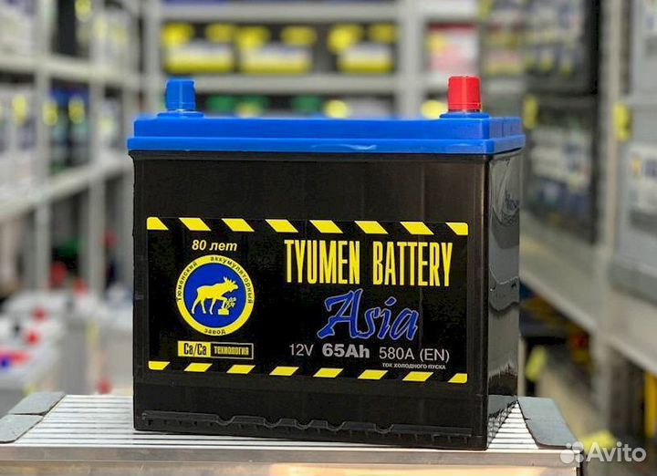 Аккумулятор с гарантией tyumen battery asia 65 Ач