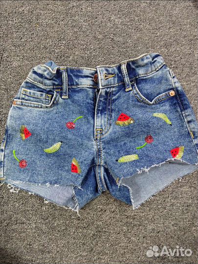 Джинсовые шорты р. 140