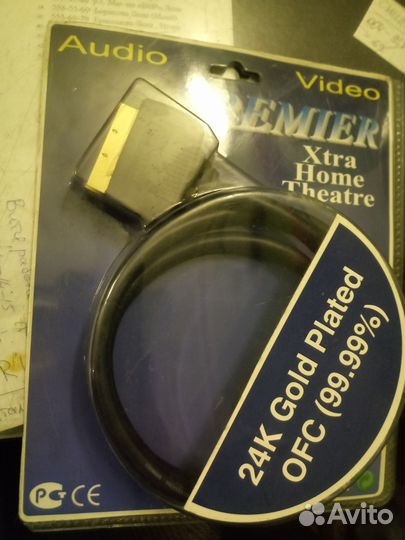 Кабель scart - scart 0,75м Premier
