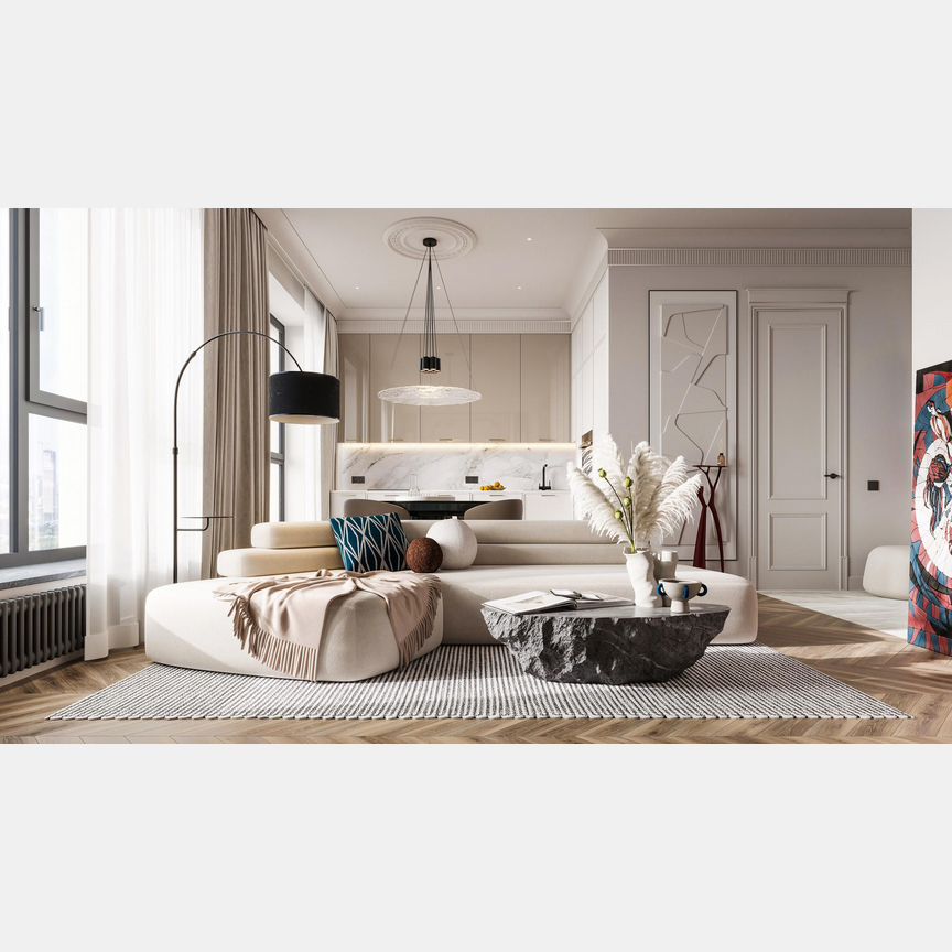 2-к. квартира, 54,3 м², 21/40 эт.