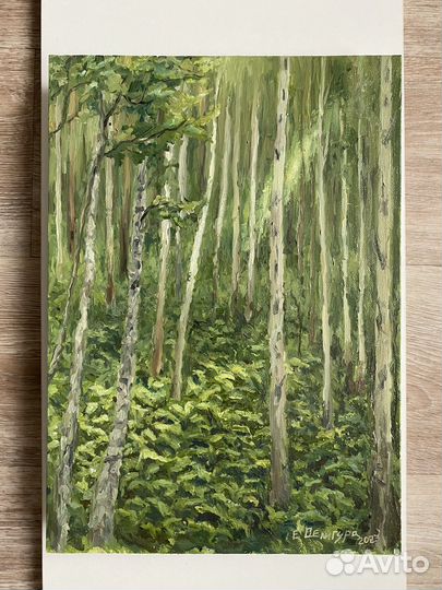 Картина маслом на холсте пейзаж