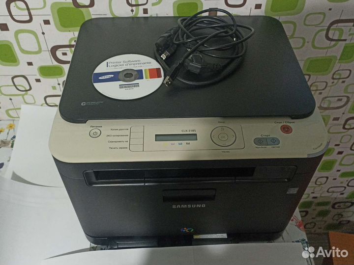 Принтер лазерный мфу samsung clx-3185