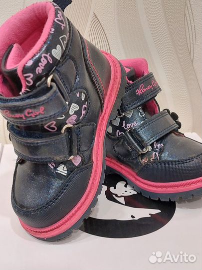 Демисезонные ботинки для девочки 22 размер