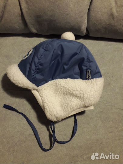 Шапка зимняя для мальчика 44-46