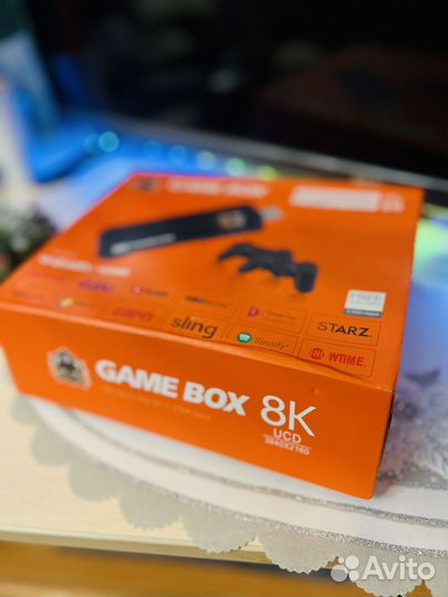 Игровая приставка 2 в 1 Game box 8k + Android tv