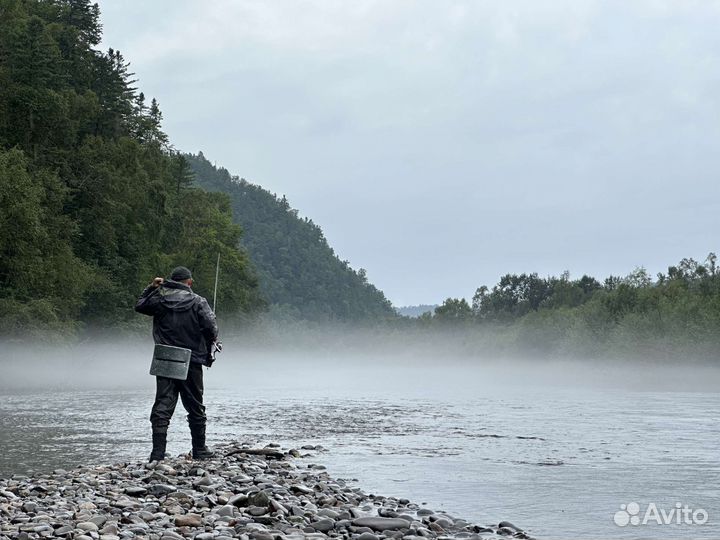 Выезд на лодке горная рыбалка