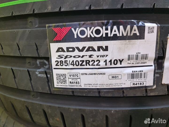 Yokohama Advan Sport V107C 285/40 R22 109T