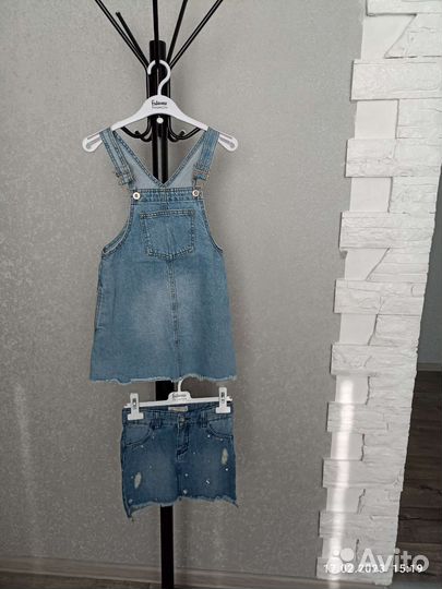 Джинсовые вещи юбка, сарафан, брюки