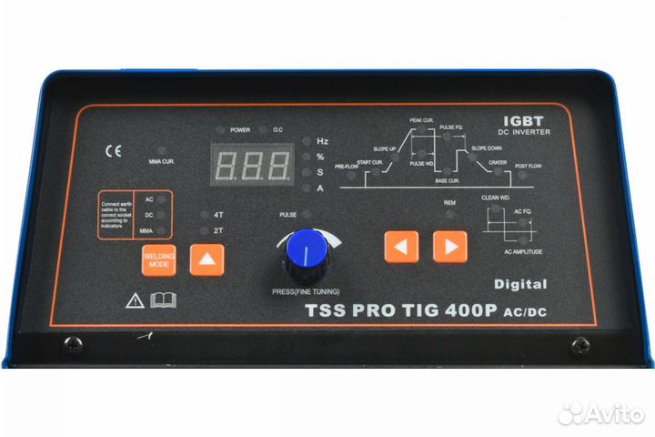 Аппарат TIG сварки алюминия TSS PRO TIG 400P AC/DC