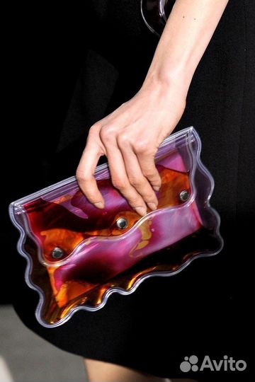 Cristopher kane прозрачный клатч