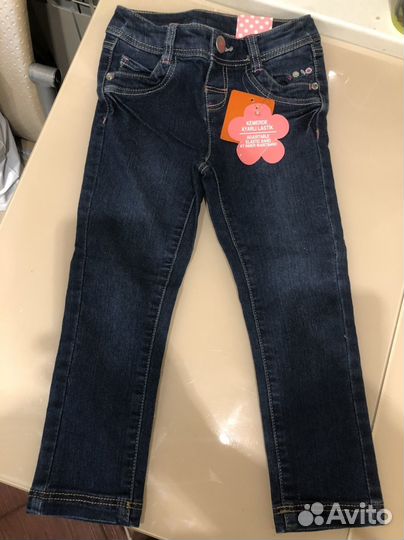 Джинсы на девочку 98