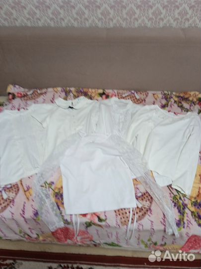 Школьные блузки для девочки 134 пакетом