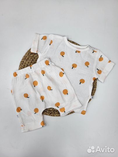 Детский летний костюм из муслина