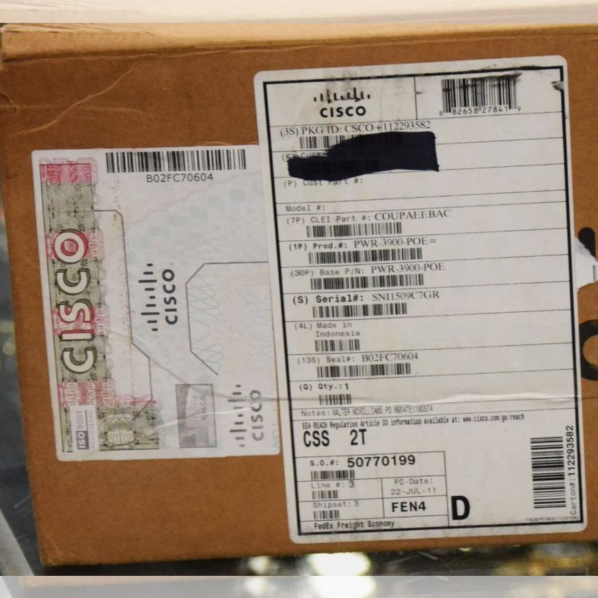[PWR-3900-POE] Блок Питания Cisco New Pwr-3900-Poe