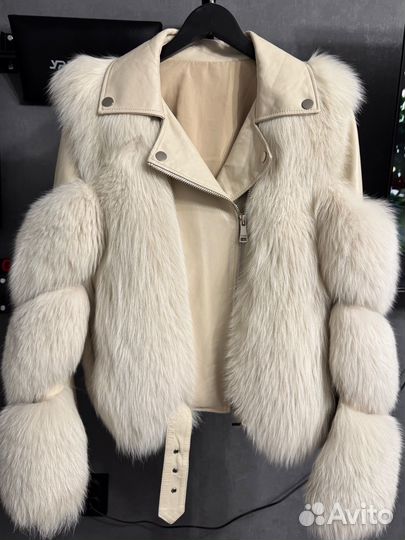 Кожаная куртка с мехом