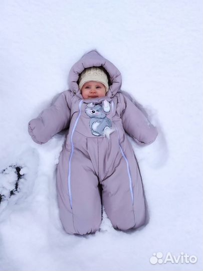 Детский зимний комбинезон на девочку