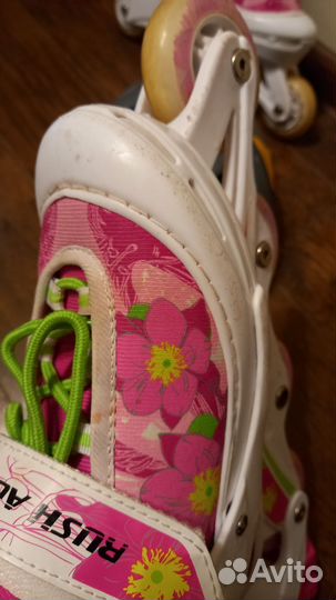 Коньки роликовые rush + в подарок шлем