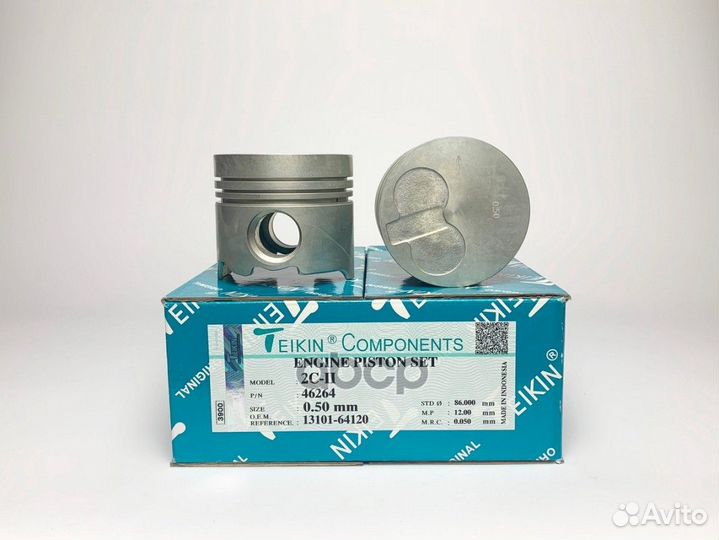 Поршни (к-т 4 шт) toyota lite/town ACE 2C-T 92