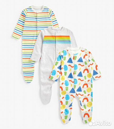 Новые слипы mothercare 68р радуга