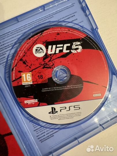 Игра дисковая ufc5 playstation 5