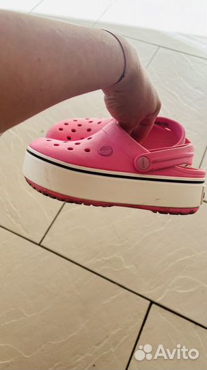 Crocs оригинал сабо детские на платформе j1