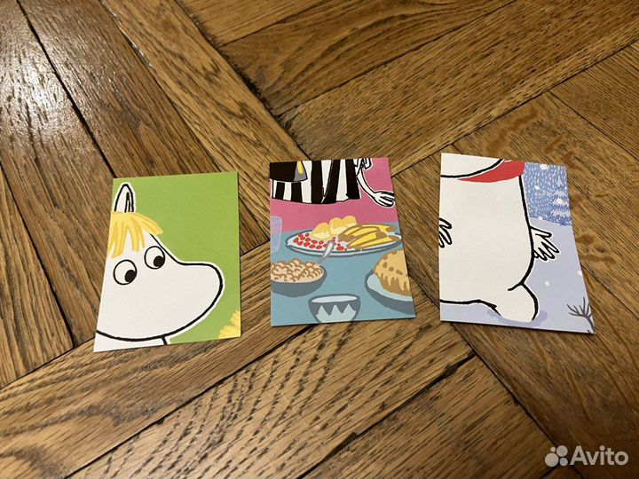 Наклейки с муми-троллями 16 шт