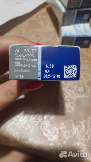 Контактные линзы Acuvue Oasys with Hydraclear Plus