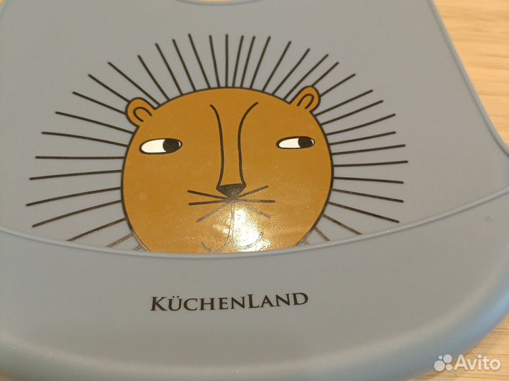 Тарелка и детский фартук Kuchenland