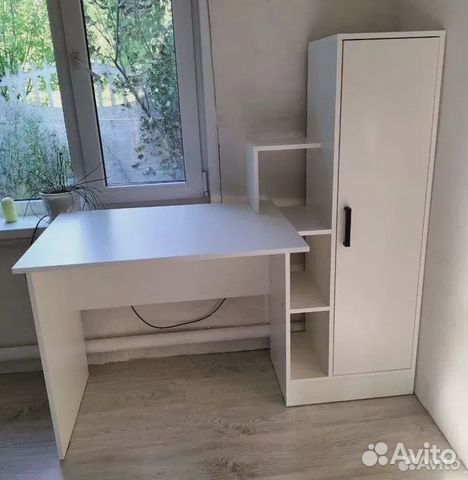 Письменный стол со шкафом, белый объявление продам