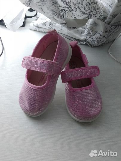 Туфли для девочки текстильные