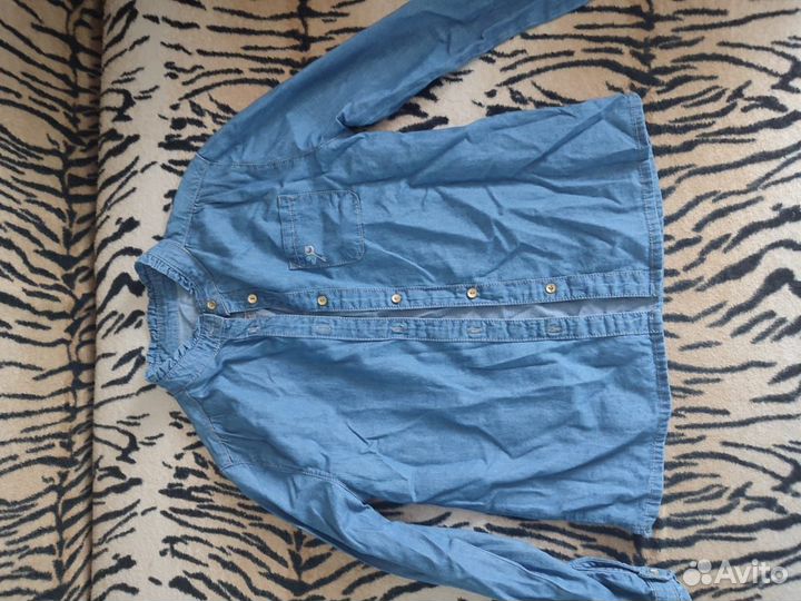 Джинсовая рубашка 128