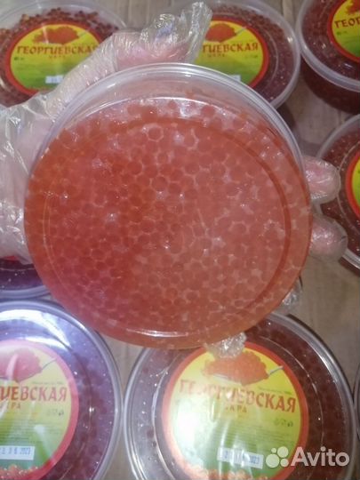 Красная икра кета