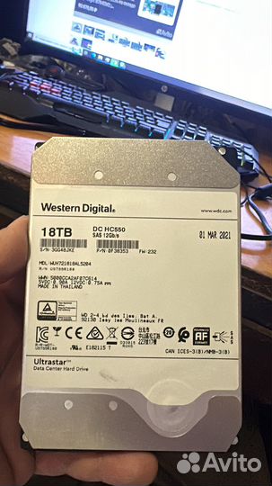 Жесткий диск WD DC HC550 18TB