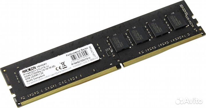 4Gb DDR4 2133MHz AMD (R744G2133U1S-U) RTL