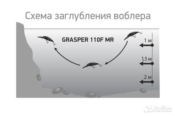 Воблер LureMax grasper 110F MR-078 18,5г