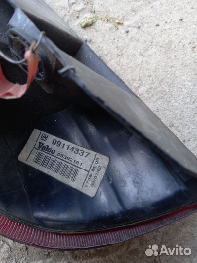 Задняя блок фара Opel corsa