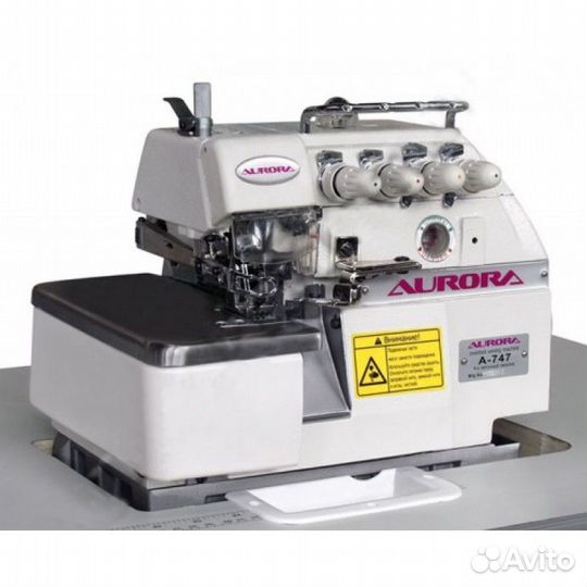 Оверлок aurora A-757-X2 5ти ниточный, двух игольн