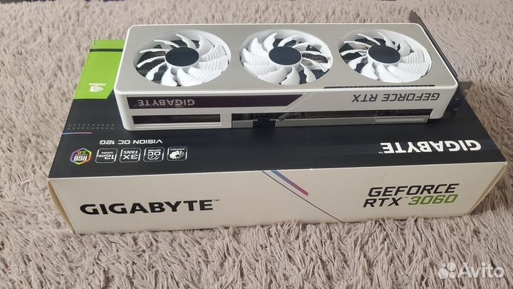 Видеокарта Gigabyte RTX 3060 vision OC