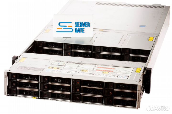 Сервер Dell R740xd2 24LFF 2xGold 6126 384GB