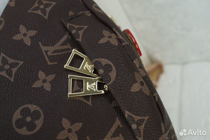 Сумка бананка поясная Louis Vuitton кожаная люкс