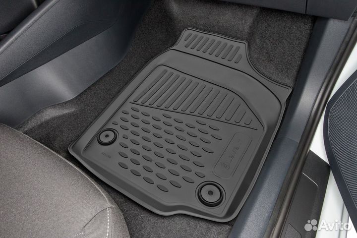 Коврики 3D в салон Toyota Aqua (P10) 2011-2014 х/б правый руль, 4 шт / Тойота Аква