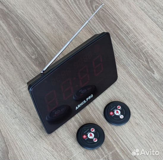 Кнопка вызова официанта Слим табло Инфо русское