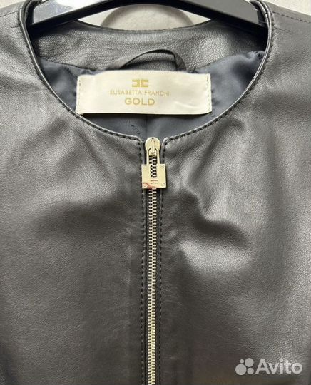 Кожаная куртка elisabetta franchi