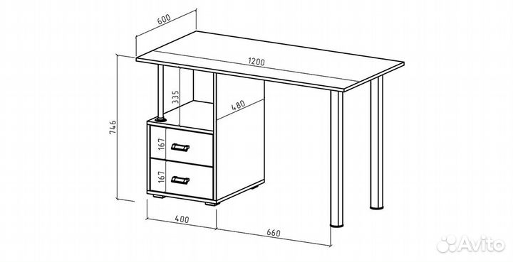 Компьютерный стол «Имидж 67»