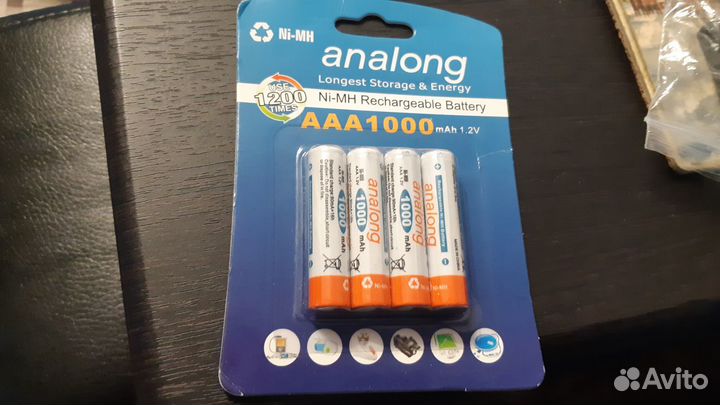 Аккумуляторные батарейки аа и ааа analong