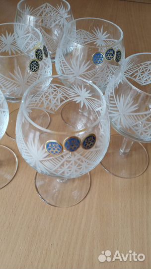 Хрустальные бокалы фужеры СССР