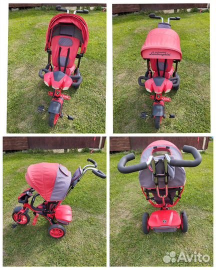 Велосипед трехколесный lamborghini