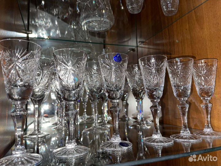 Хрустальные фужеры,рюмки