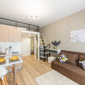 Квартира-студия, 23 м², 2 кровати